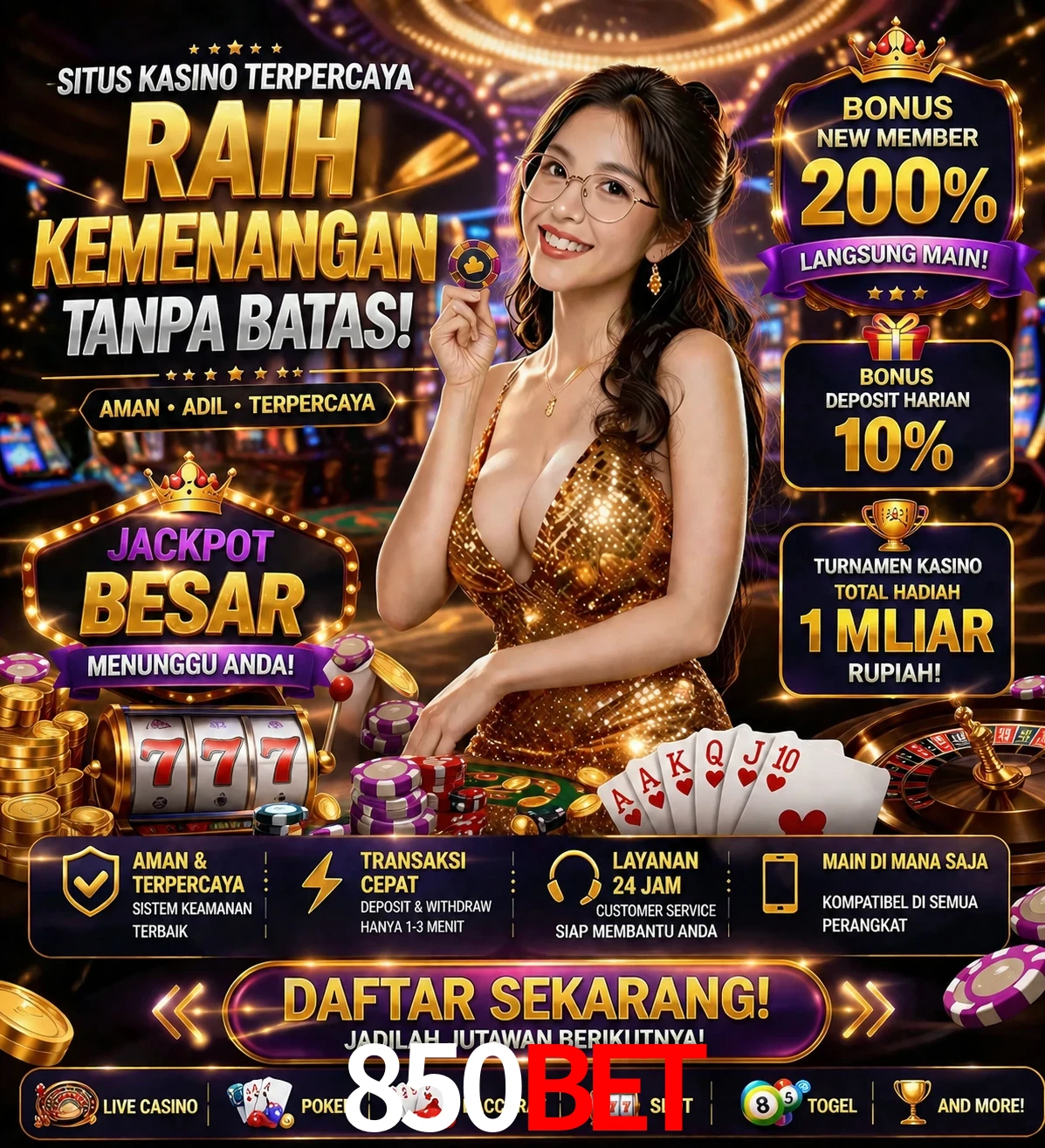 Roleta e blackjack 850bet
